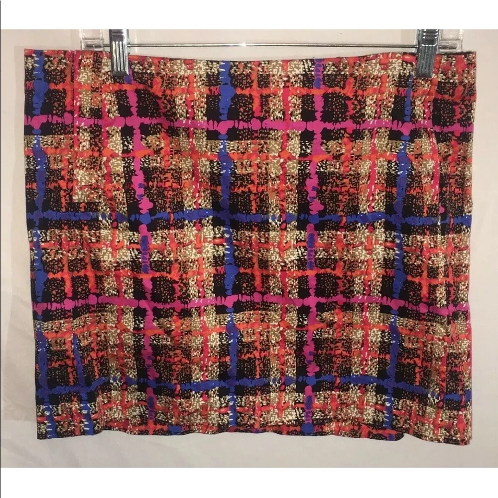 J Crew Size 10Women’s Skirt Colorful Stretch Mini